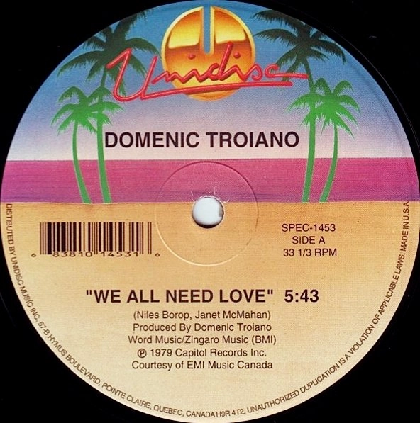 DOMENIC TROIANO / TASTE OF HONEY / WE ALL NEED LOVE / BOOGIE OOGIE OOGIE