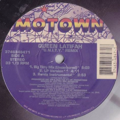 QUEEN LATIFAH / クイーン・ラティファ / U.N.I.T.Y. REMIX