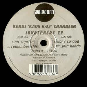 KERRI CHANDLER / ケリー・チャンドラー / IONOSPHERE EP