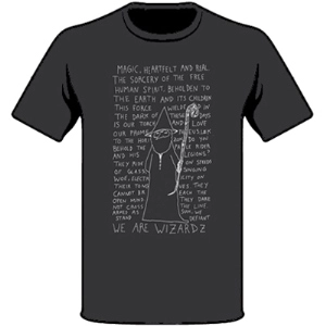 WE ARE WIZARDZ T SHIRT / CHARCOAL XL