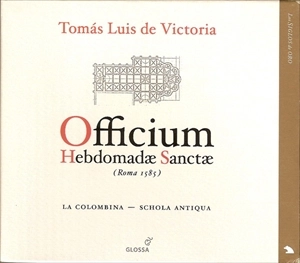 ASENSIO 3CD / VICTORIA: OFFICIUM HEBDOMADAE SANCTAE (ROMA 1585)