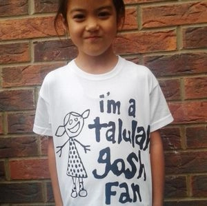 TALULAH GOSH / タルーラ・ゴッシュ / I'M A TALULAH GOSH FAN T-SHIRT (CHILDS WHITE) SMALL 3-4