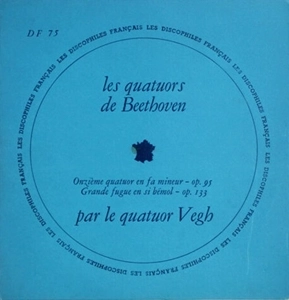 VEGH QUARTET / ヴェーグ四重奏団 / BEETHOVEN: STRING QUARTET NO.11