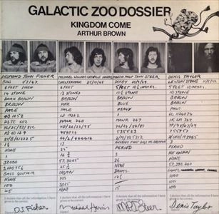 ARTHUR BROWN'S KINGDOM COME / アーサー・ブラウンズ・キングダム・カム / GALACTIC ZOO DOSSIER