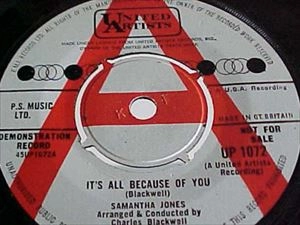 SAMANTHA JONES / サマンサ・ジョーンズ / IT'S ALL BECAUSE OF YOU
