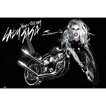 LADY GAGA / レディー・ガガ / album cover bike bravado POSTER