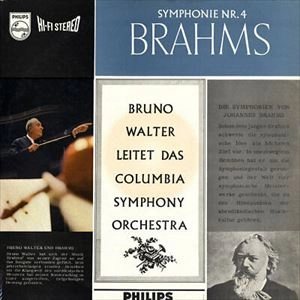 BRUNO WALTER / ブルーノ・ワルター / BRAHMS: SYMPHONIE NR. 4
