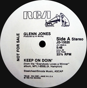 GLENN JONES / グレン・ジョーンズ / KEEP ON DOIN'