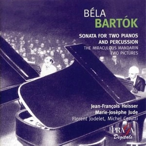 MARIE-JOSEPHE JUDE & JEAN-FRANCOIS HEISSER (PIANO DUO) / マリー=ジョセフ・ジュード & ジャン=フランソワ・エッセール / BARTOK:SONATA FOR 2PF&PERCUSSION/MIRACULOUS MANDARIN