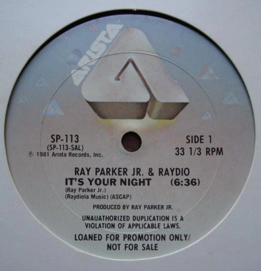 RAY PARKER JR. & RAYDIO / レイ・パーカーJr. & レイディオ / IT'S YOUR NIGHT