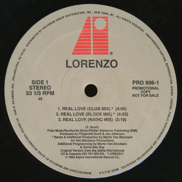 LORENZO / ロレンツオ / REAL LOVE