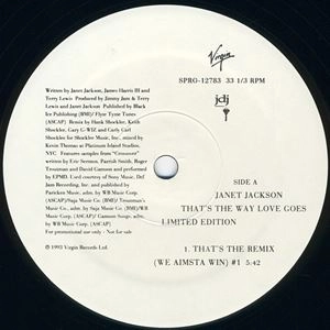 JANET JACKSON / ジャネット・ジャクソン / THAT'S THE WAY LOVE GOES