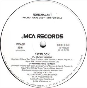 NONCHALANT / ノンシャラン / 5 O'CLOCK / 5 OCLOCK
