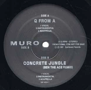 DJ MURO / DJムロ / PROMO Ｑ　ＦＲＯＭ　Ａ／ＣＯＮＣＲＥＴＥ　ＪＵ
