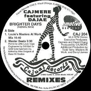 CAJMERE FEAT DAJAE / カジミア・フィート・ダジャエ / BRIGHTER DAYS (REMIXES)