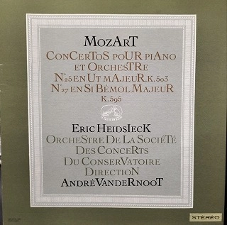 ERIC HEIDSIECK / エリック・ハイドシェック / MOZART: PIANO CONCERTO NO.25 & 27