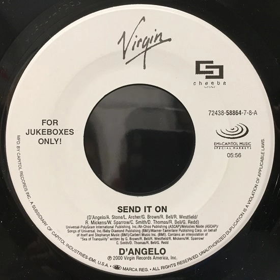 D'ANGELO / ディアンジェロ / SEND IT ON