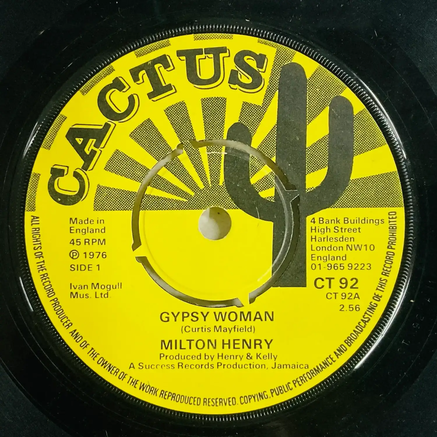 MILTON HENRY / ミルトン・ヘンリー / GYPSY WOMAN