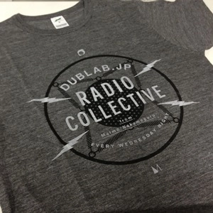 DUBLAB.JP RADIO COLLECTIVE T-SHIRTS / T－SHIRTS HEATHER　CHARCOAL(SIZE:L)