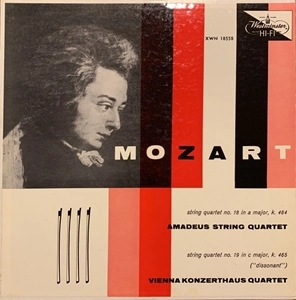 AMADEUS QUARTET / アマデウス四重奏団 / MOZART: STRING QUARTET NO.18 IN A MAJOR, K.464 / NO.19 IN C MAJOR, K.465