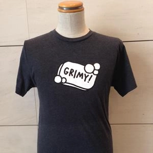 GRIMY / HEATHER GREY T WITH FULL LOGO　SIZE M / HEATHER GREY T WITH FULL LOGO SIZE M