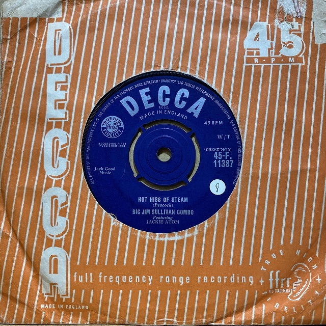 BIG JIM SULLIVAN / ビッグ・ジム・サリヴァン / HOT HISS OF STEAM