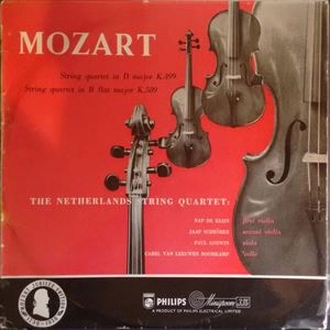 NETHERLANDS STRING QUARTET / ネーデルランド弦楽四重奏団 / MOZART: STRING QUARTET IN D MAJOR K.499 / STRING QUARTET IN B FLAT MAJOR K.589