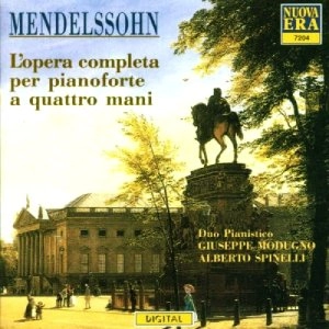GIUSEPPE MODUGNO / MENDELSSOHN: L'OPERA COMPLETA PER PIANOFORTE A QUATTRO MANI
