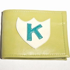 K RECORDS / GREEN WITH WHITE SHIELD