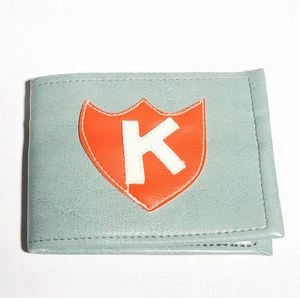 K RECORDS / BLUE WITH ORANGE SHIELD