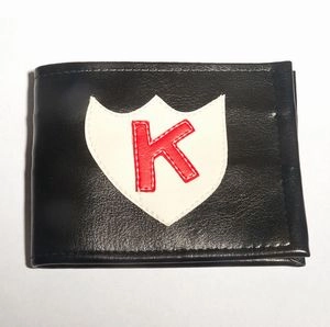 K RECORDS / BLACK WITH WHITE SHIELD
