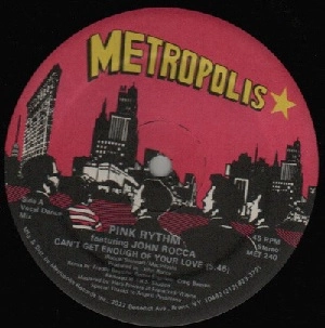 PINK RYTHM FEATURING JOHN ROCCA / CAN'T GET ENOUGH OF YOUR LOVE