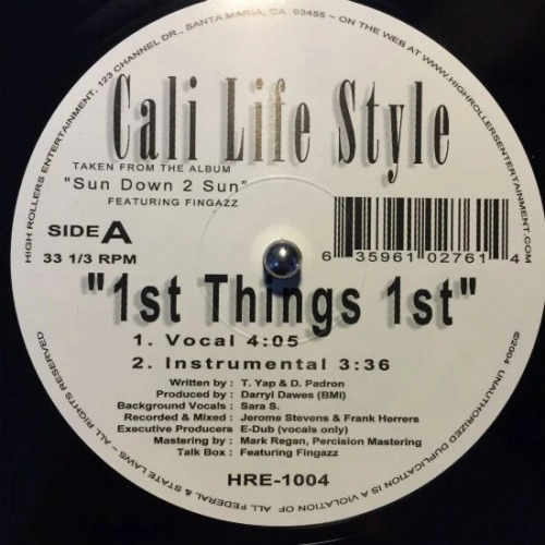CALI LIFE STYLE / 1ST THINGS 1ST