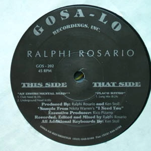RALPHI ROSARIO / ラルフ・ロザリオ / INSTRUMENTAL NEED