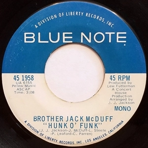 JACK MCDUFF (BROTHER JACK MCDUFF) / ジャック・マクダフ (ブラザー・ジャック・マクダフ) / HUNK O' FUNK / MYSTIC JOHN (7")