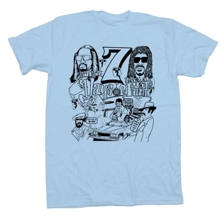 7 DAYS OF FUNK (Dam Funk & Snoopzilla)  / T-SHIRTS LIGHT BLUE M