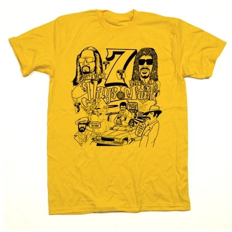 7 DAYS OF FUNK (Dam Funk & Snoopzilla)  / T-SHIRTS YELLOW M