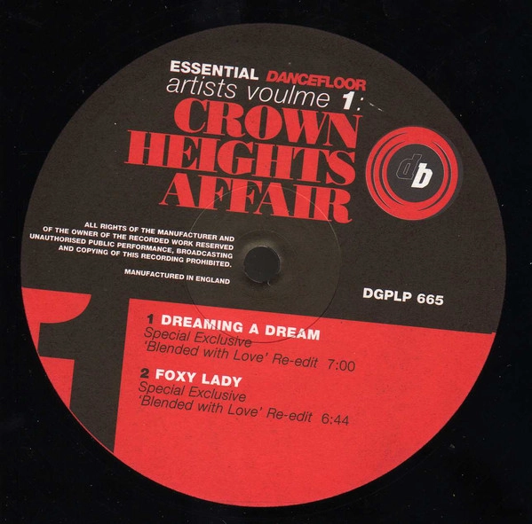CROWN HEIGHTS AFFAIR / クラウン・ハイツ・アフェアー / ESSENTIAL DANCEFLOOR ARTISTS VOLUME 1
