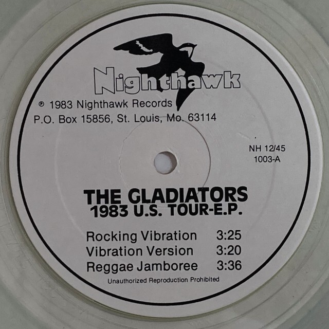 GLADIATORS (REGGAE) / グラディエイターズ / 1983 U.S. TOUR-E.P.