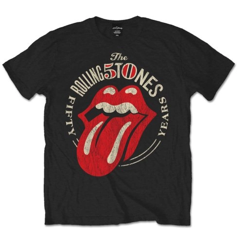 ROLLING STONES / ローリング・ストーンズ / RS 50TH ANNIVERSARY VINTAGE T-SHIRT MBL