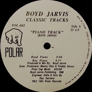 BOYD JARVIS / ボイド・ジャービス / PIANO TRACK