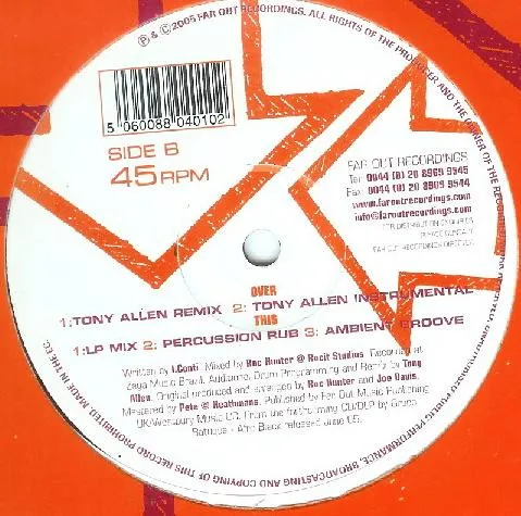 GRUPO BATUQUE / AFRO BLACK - TONY ALLEN REMIXES
