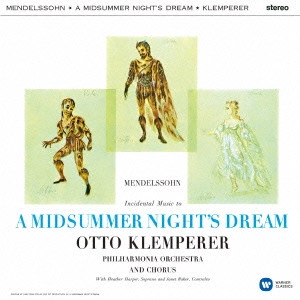 OTTO KLEMPERER / オットー・クレンペラー / メンデルスゾーン:劇付随音楽≪真夏の夜の夢≫(抜粋)