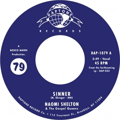 NAOMI SHELTON & THE GOSPEL QUEENS / ナオミ・シェルトン & ゴスペル・クイーンズ / SINNER + EVERYBODY KNOWS (RIVER SONG)
