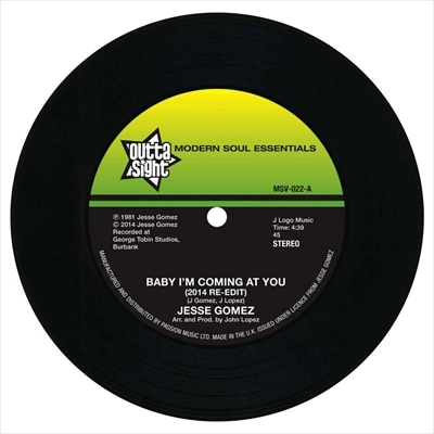 JESSE GOMEZ / BABY I'M COMING AT YOU + IN THE CITY