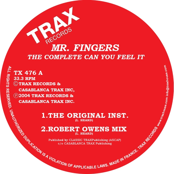 MR.FINGERS / ミスター・フィンガーズ / COMPLETE 'CAN YOU FEEL IT'(2014 RE-ISSUE)