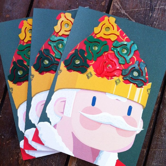 CHRISTMAS CARD WITH 7" ADAPTOR / KING OF CHRISTMAS
