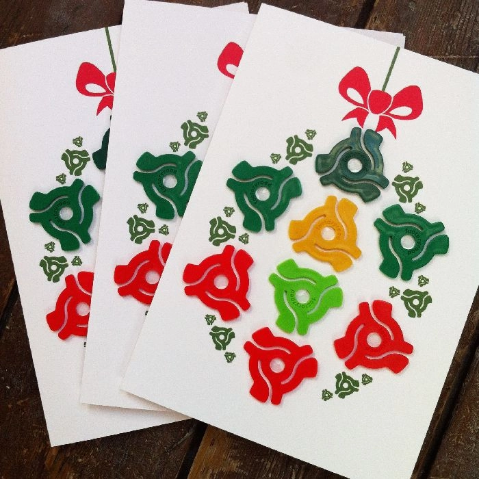 CHRISTMAS CARD WITH 7" ADAPTOR / BAUBLE
