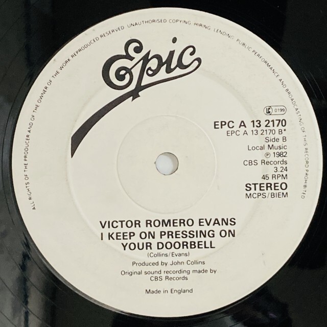 VICTOR ROMERO EVANS / I KEEP ON PRESSING O