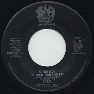 TOTAL / トタール / NO ONE ELSE PUFF DADDY REMIX RADIO EDIT